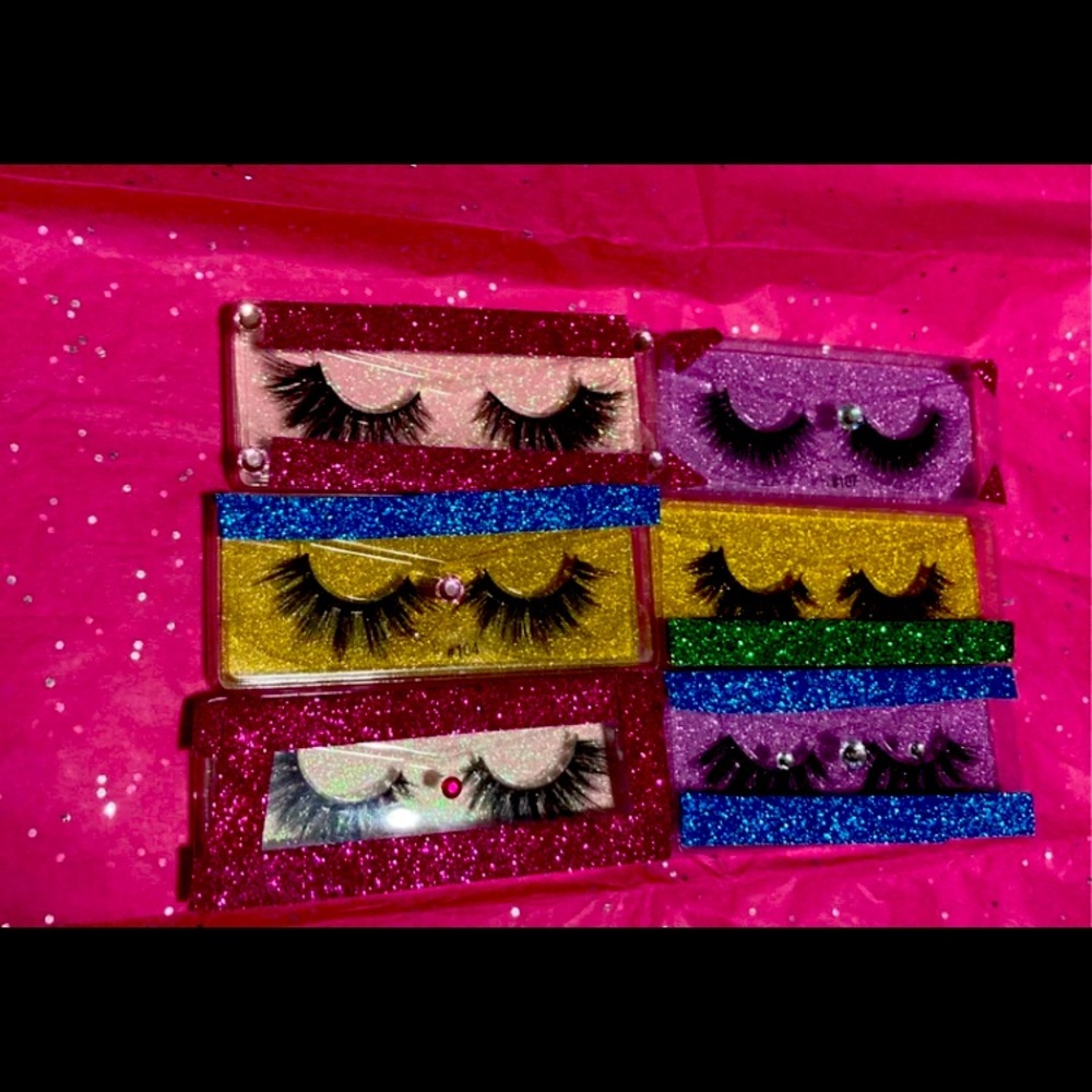 3d faux mink lashes 💕💅🏽💄